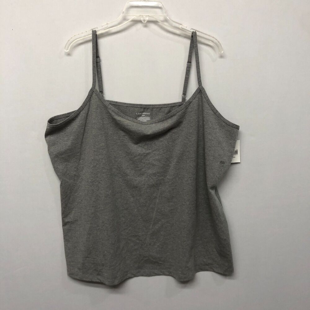 NWT Lane Bryant Women Cami Tank Top Size 22/24 Gray B310 -28